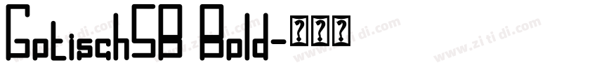 GotischSB Bold字体转换